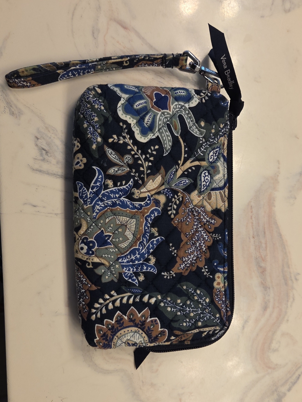 Vera Bradley Java Navy Camo wristlet
